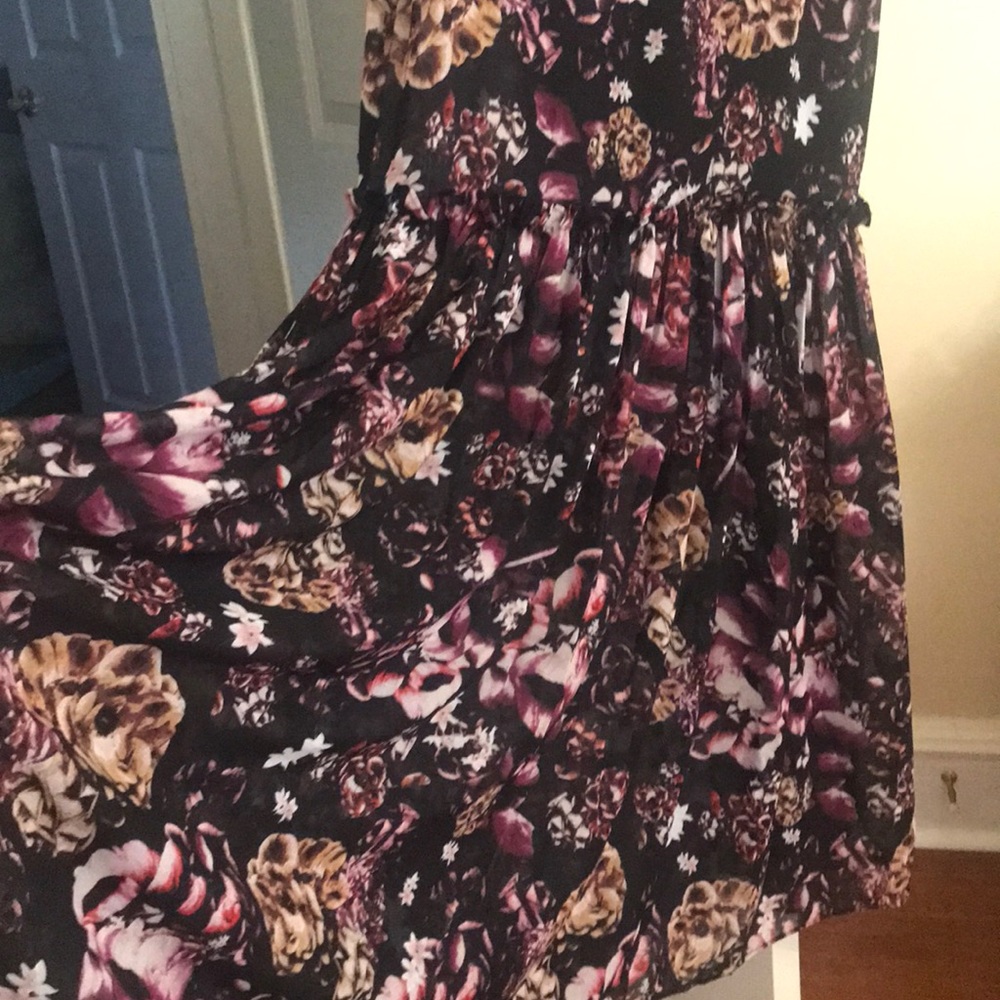 Bebe Draped Ruffle Maxi Dress - Picture 7 of 7